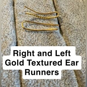 Gold Textured Ear Runners